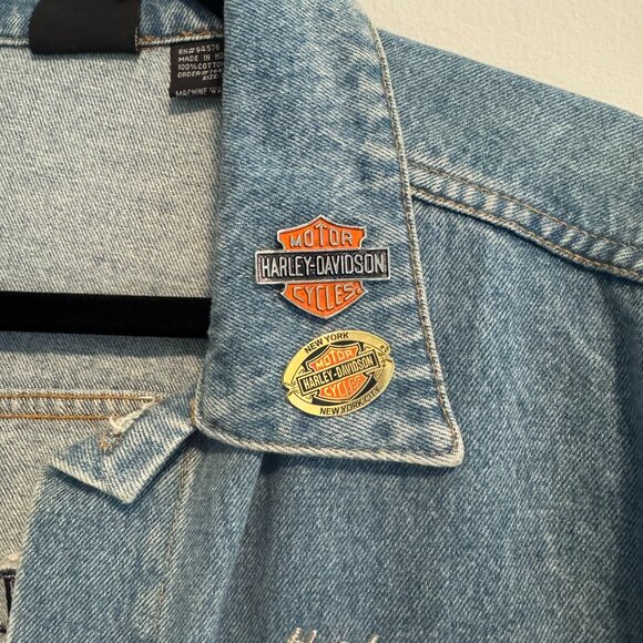 Vintage Harley Davidson Cafe Las Vegas Denim Jacket - Picture 4 of 7